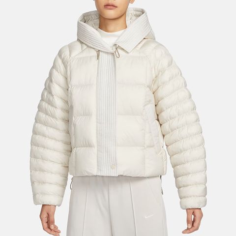 NIKE 耐吉 【NIKE】AS W NSW ESSNTL PRIMA PUFFER 女 連帽外套 米白-FB8730104