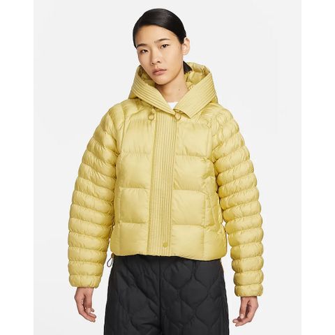 NIKE 耐吉 【NIKE】AS W NSW ESSNTL PRIMA PUFFER 女 連帽外套 黃-FB8730720