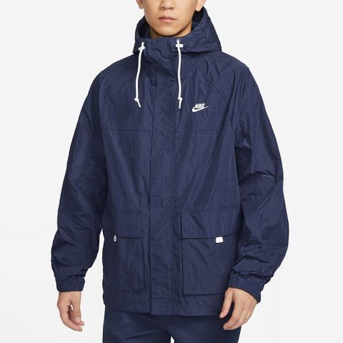 NIKE 耐吉 【NIKE】AS M NK CLUB BANDON JKT 男 連帽外套 藍-FN3109410