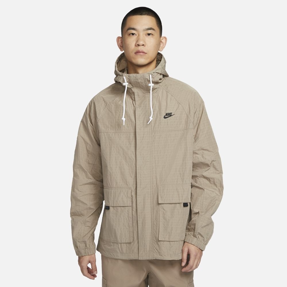 NIKE 耐吉 【NIKE】AS M NK CLUB BANDON JKT 男 連帽外套 淺卡其-FN3109247