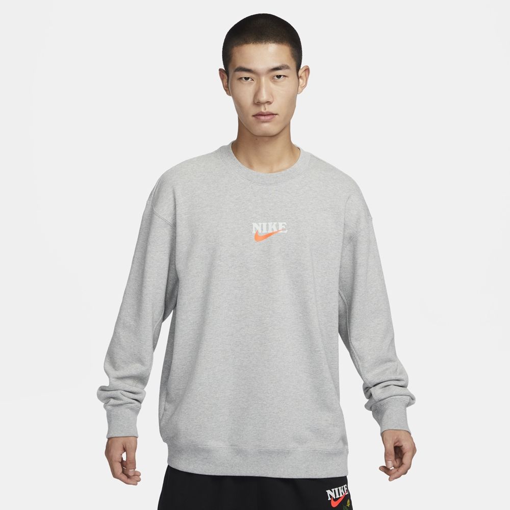 NIKE 耐吉 【NIKE】AS M NSW PREMIUM FLEECE FT GCE 男 長袖上衣 灰-HF1111063