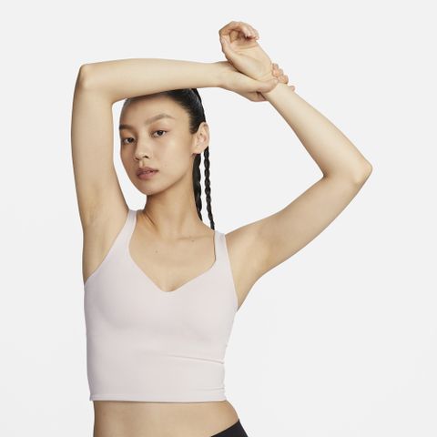 NIKE 耐吉 【NIKE】AS W NK DF ALATE BRA TANK 女 運動內衣 米白-FN0544104