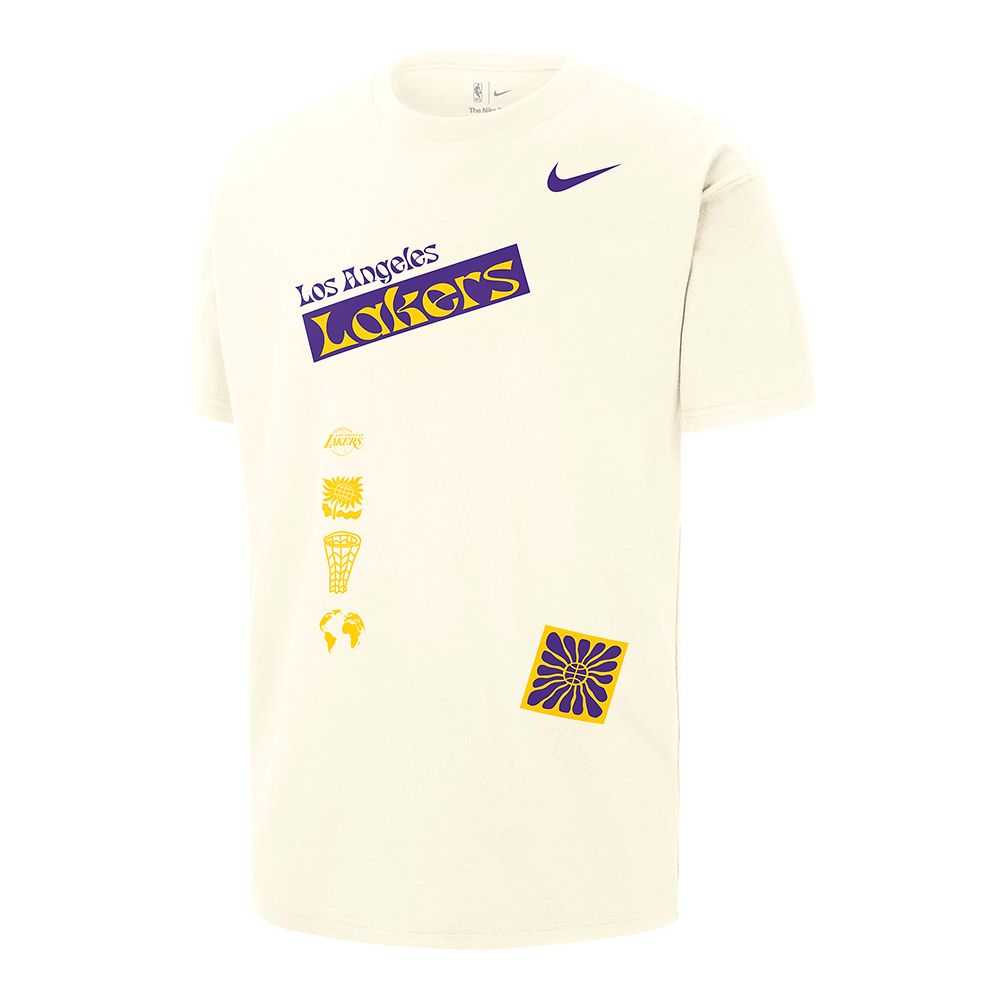 NIKE 耐吉 AS LAL M NK CTS NBA ED SS OS T 男 短袖T恤-FV9274901