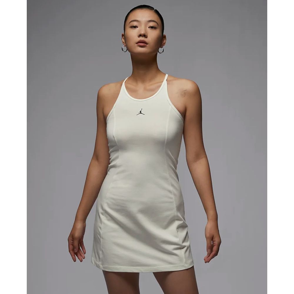 NIKE 耐吉 AS W J SLIM KNIT DRESS 女 春夏洋裝 米白-FN5695133