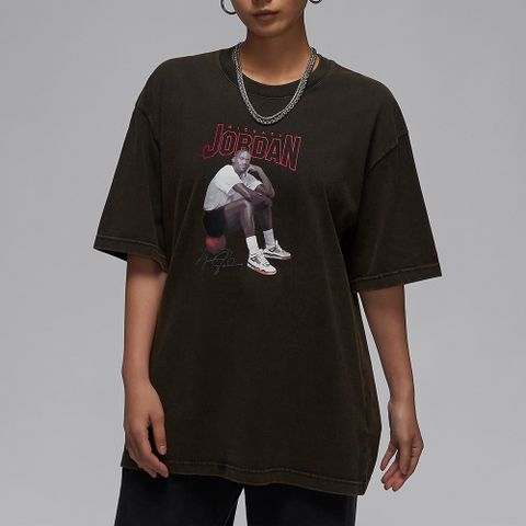 【NIKE】AS W J SS GFX OS TEE 女 短袖上衣 黑-FN5704010