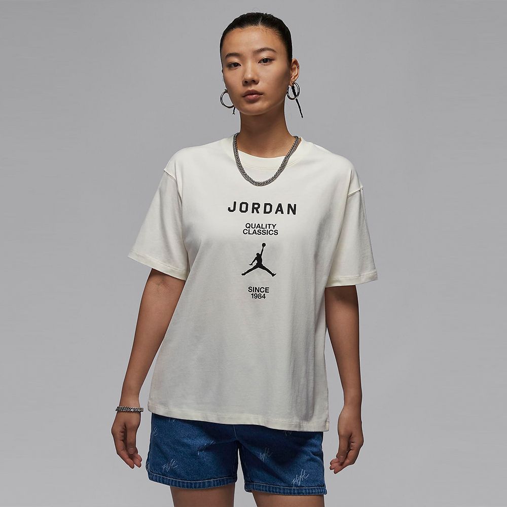  【NIKE】AS W J SS GF GFX TEE JQC 女 短袖上衣 白-FZ0618133