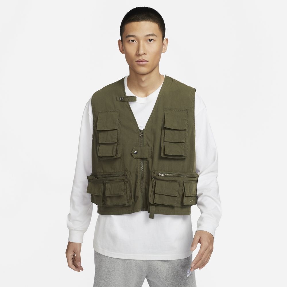  【NIKE】AS M NL UTILITY VEST 男 風衣背心 綠-FN3215325