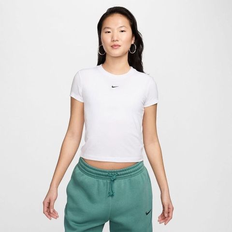 【NIKE】AS W NSW NK CHLL KNT MD CRP 女 短袖上衣 白-FV5509100