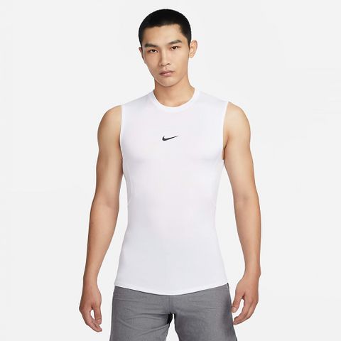 【NIKE】AS M NP DF TOP SL TIGHT 男 背心上衣 白-FB7915100