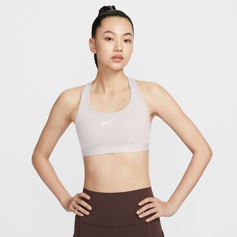 【NIKE】AS W NK SWSH MED SPT BRA 女 運動內衣 白-DX6822020