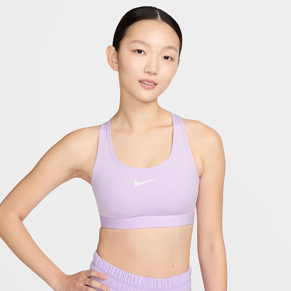  【NIKE】AS W NK SWSH MED SPT BRA 女 運動內衣 紫-DX6822511