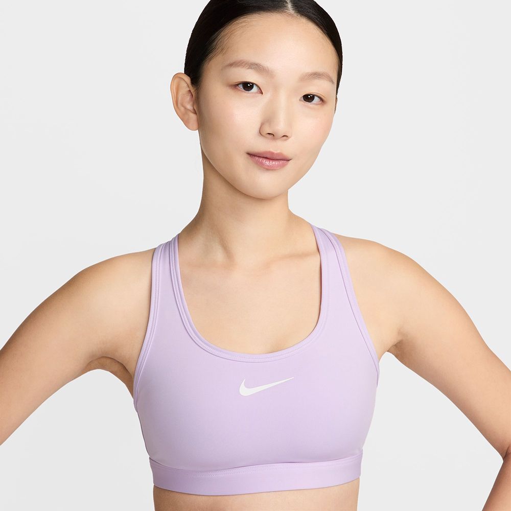  【NIKE】AS W NK SWSH MED SPT BRA 女 運動內衣 紫-DX6822511