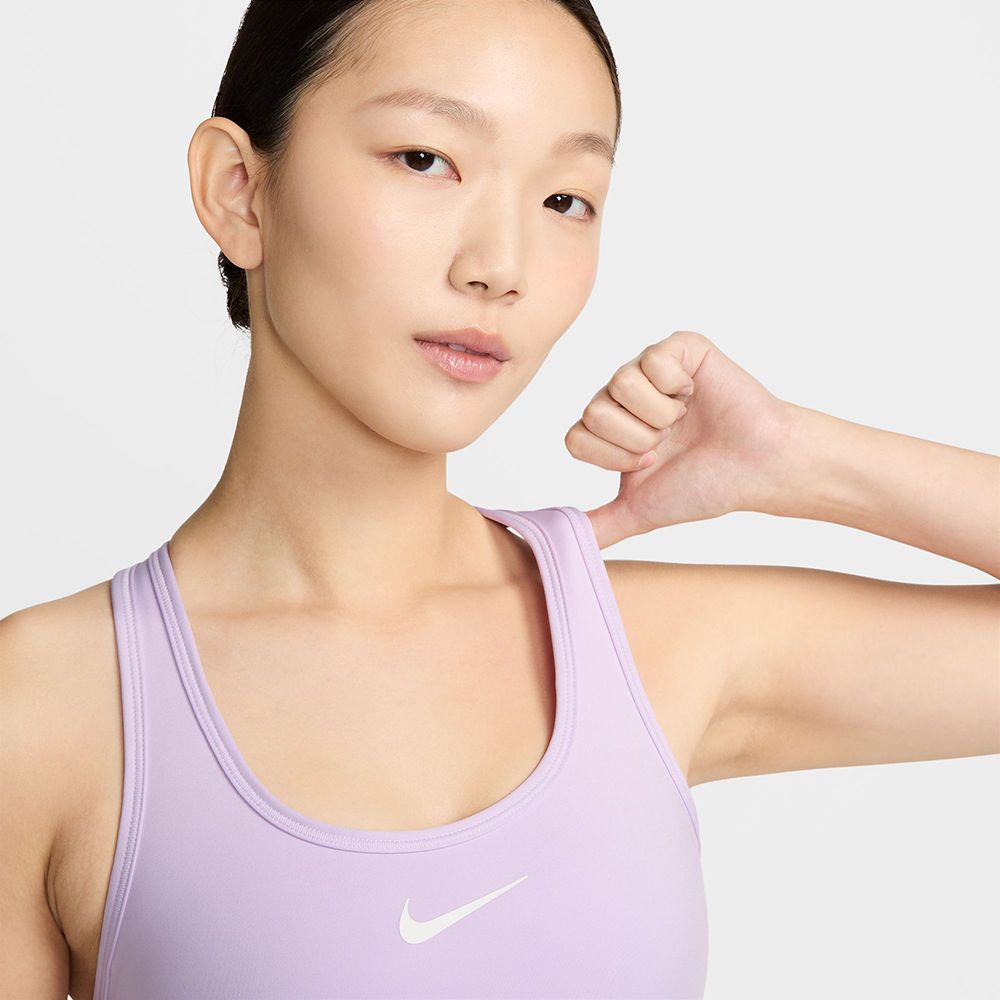  【NIKE】AS W NK SWSH MED SPT BRA 女 運動內衣 紫-DX6822511