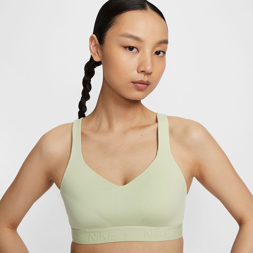  【NIKE】AS W NK DF INDY HGH SPT BRA 女 運動內衣 綠-FD1069371