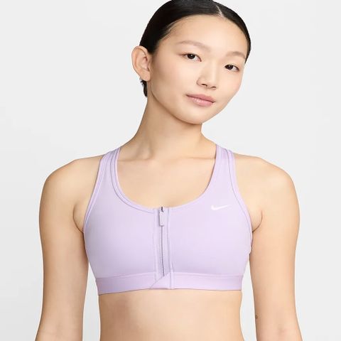 【NIKE】AS W NK DF SWOOSH PDED FZ BRA 女 運動內衣 紫-FN2732511