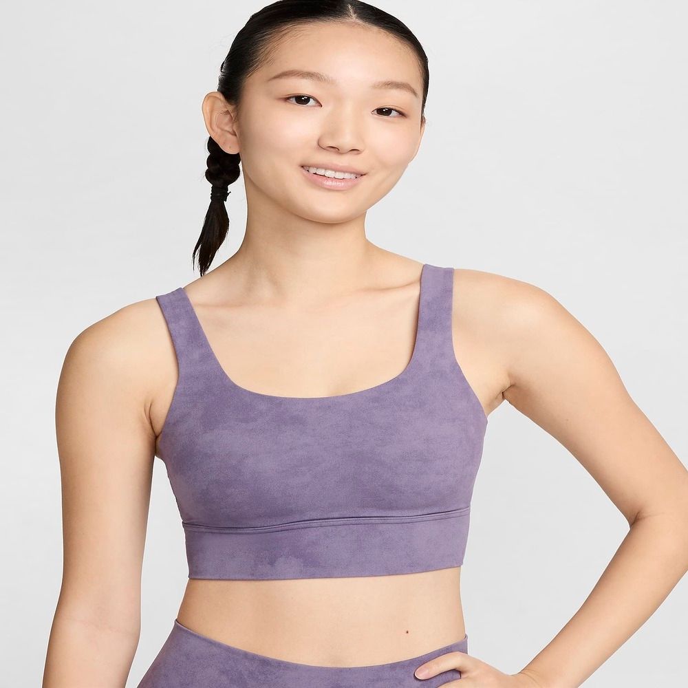  【NIKE】AS W NK DF ALATEELLIPSETDYEBRA 女 運動內衣 紫-FN2915509