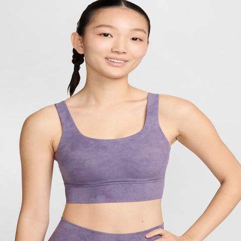 NIKE 耐吉 AS W NK DF ALATEELLIPSETDYEBRA 女 運動內衣 紫-FN2915509