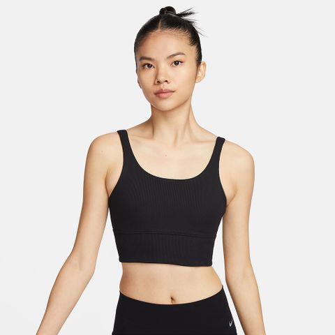 【NIKE】AS W NK ALATE SOLO RIB BRA 女 運動內衣 黑-FZ6508010