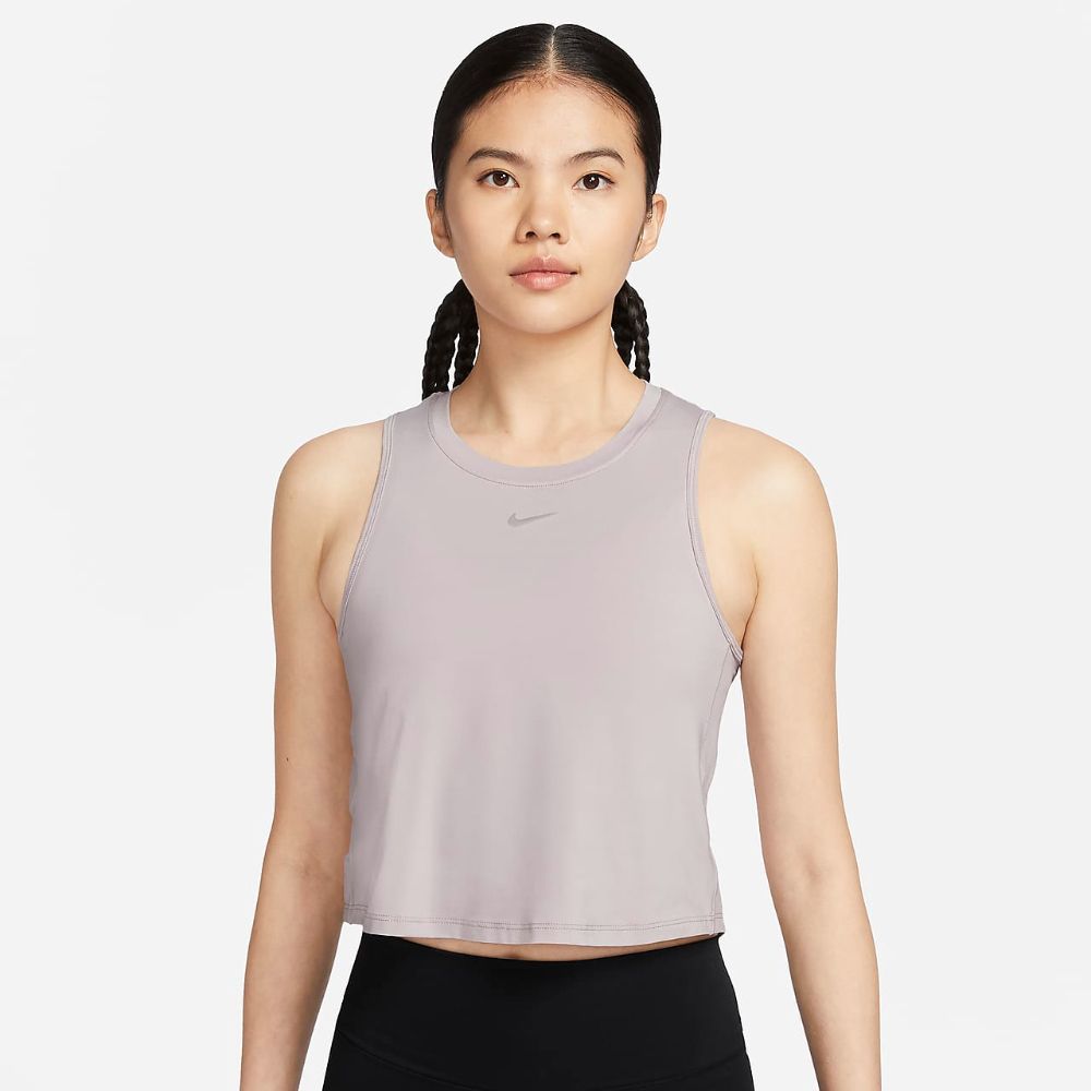  【NIKE】AS W NK ONE CLASSIC DFCRPTANK 女 背心上衣 灰紫-FN2846019