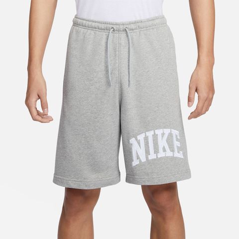 【NIKE】AS M NK CLUB FT SHORT APLQ ARC 男 短褲 灰-FQ4093063