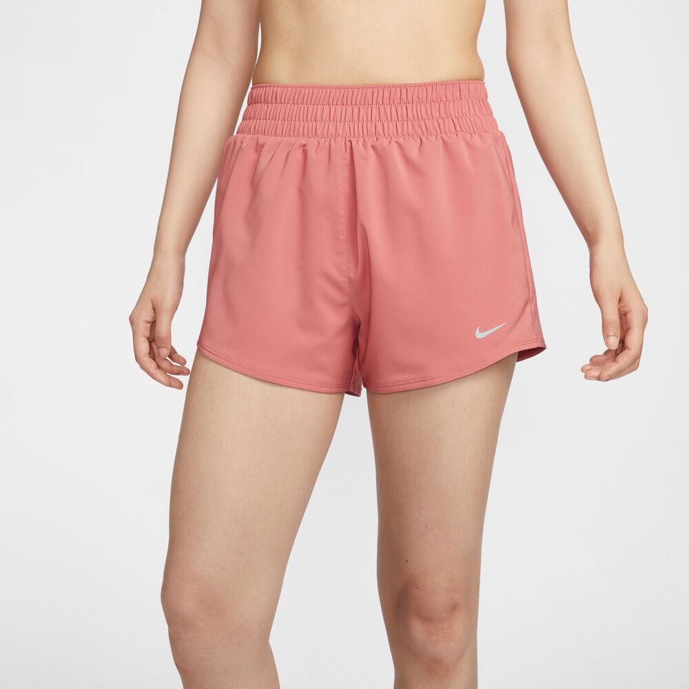  【NIKE】AS W NK ONE DF HR 3IN BR SHORT 女 短褲 粉色-DX6015634