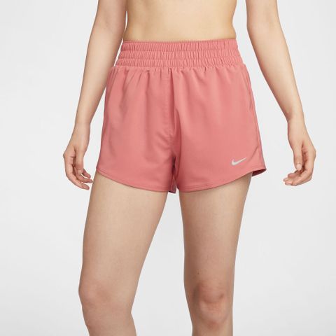 【NIKE】AS W NK ONE DF HR 3IN BR SHORT 女 短褲 粉色-DX6015634