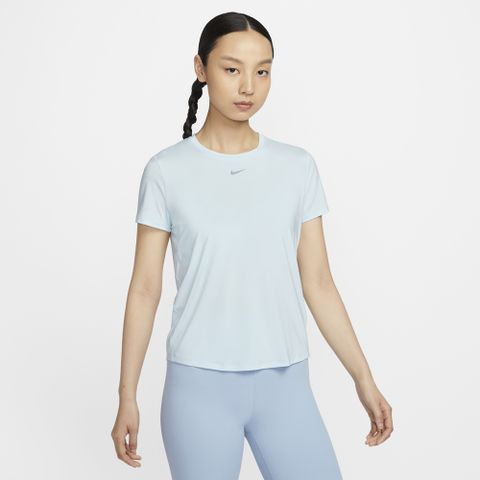 【NIKE】AS W NK ONE CLASSIC DF SS TOP 女 短袖上衣 淺藍-FN2799474