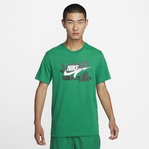 【NIKE】AS M NSW TEE HBR SSNL CLUB 男 短袖上衣 綠色-FZ5420365