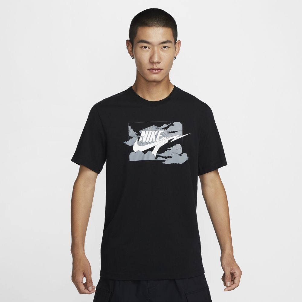  【NIKE】AS M NSW TEE HBR SSNL CLUB 男 短袖上衣 黑色-FZ5420010