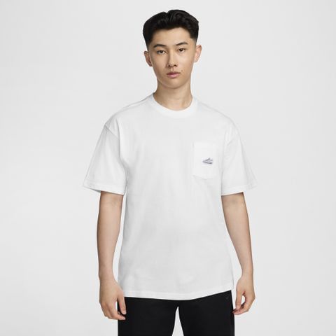 NIKE 耐吉 AS M NSW TEE M90 PKT PTCH CNCT 男 短袖上衣 白色-FZ5414100