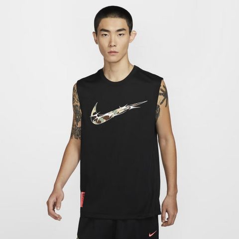 NIKE 耐吉 【NIKE】AS M NK DF SLVLS TEE WT GCEL 男 背心上衣 黑色-HM4463010