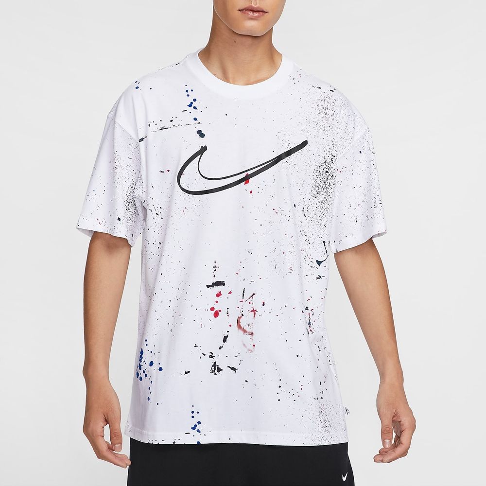 NIKE 耐吉 【NIKE】AS M NSW TEE M90 BREAKING 男 短袖上衣 白色-HF5565100