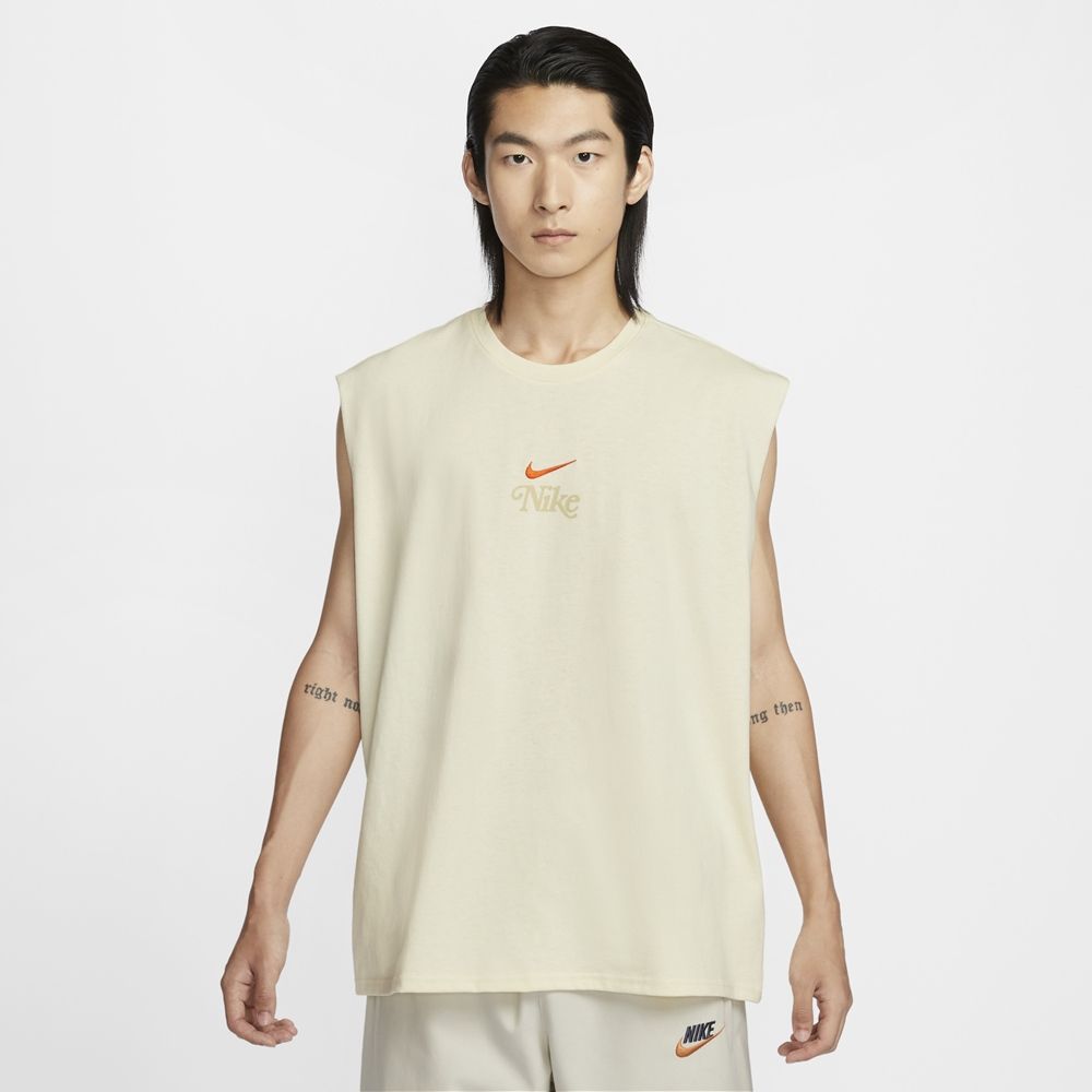 NIKE 耐吉 【NIKE】AS M NSW SLVLS TOP GCEL 男 背心上衣 白色-HM4455113