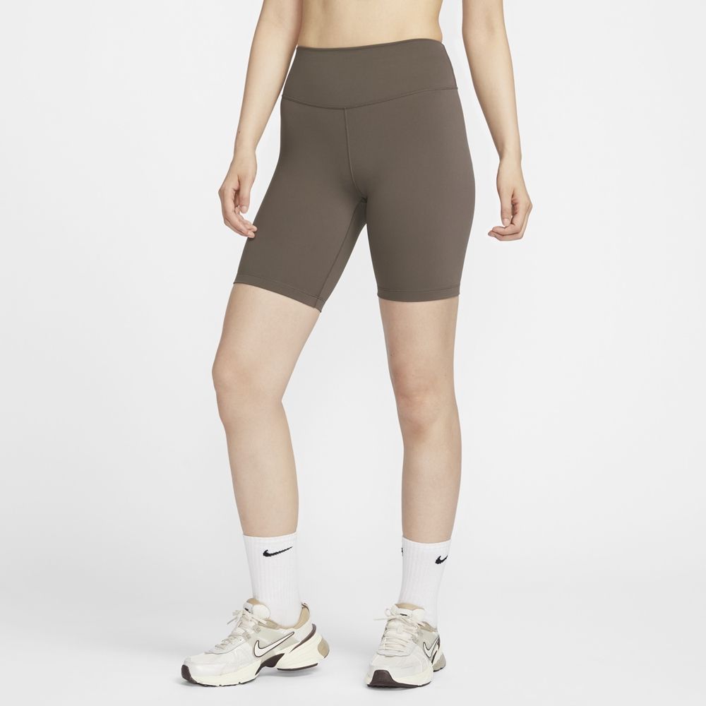 NIKE 耐吉 【NIKE】AS W NK DF ONE HR 8IN SHORT 女 緊身短褲 棕色-FN3207004