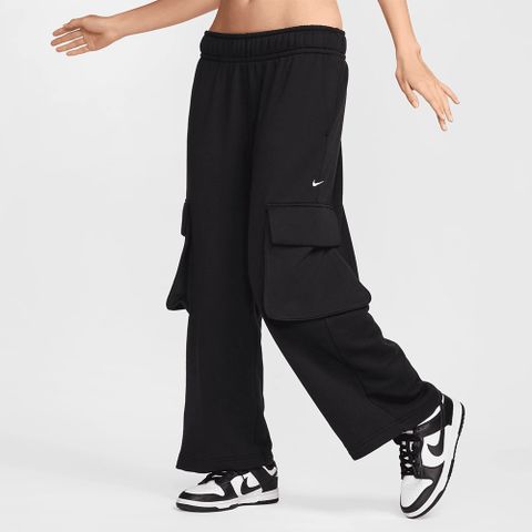 NIKE 耐吉 【NIKE】AS W NSW DANCE OH FLC PANT 女 長褲 黑色-FV7513010