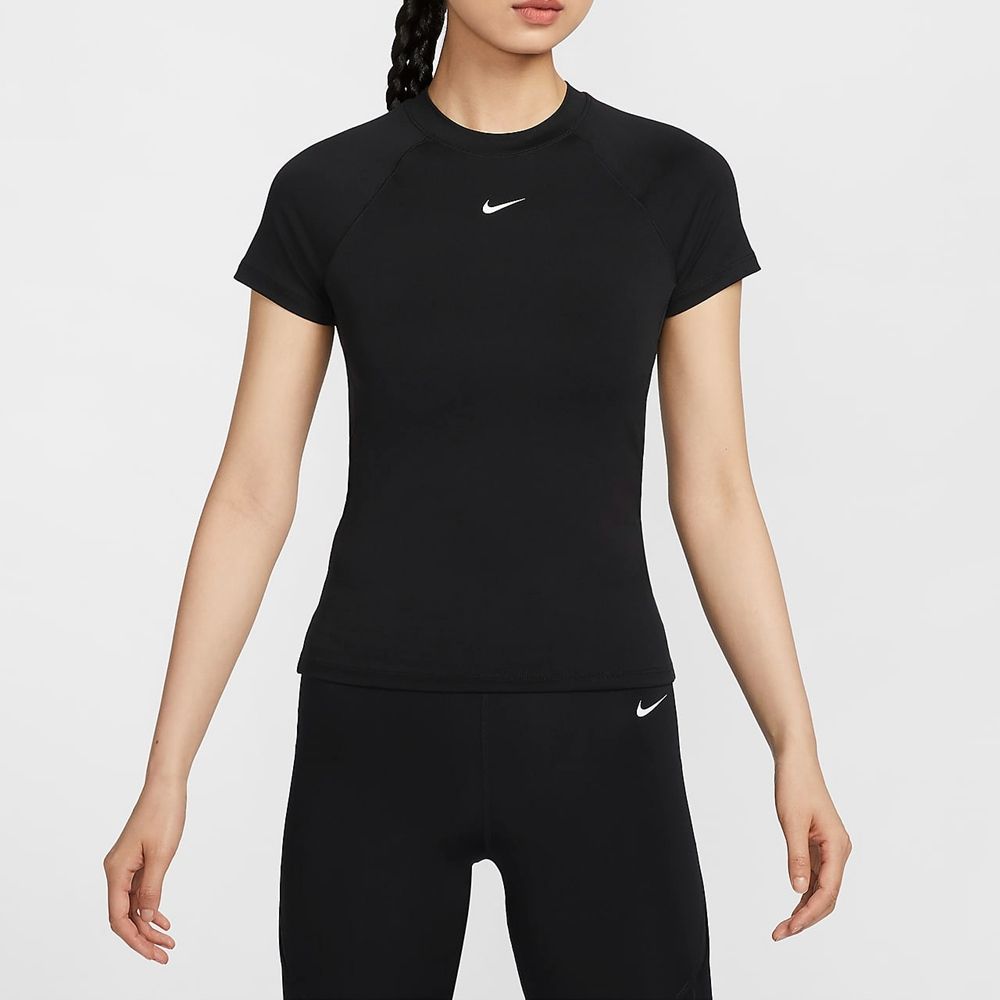 NIKE 耐吉 【NIKE】AS W NK PRO DF SS BASELAYER 女 短袖上衣 黑色-FV7843010