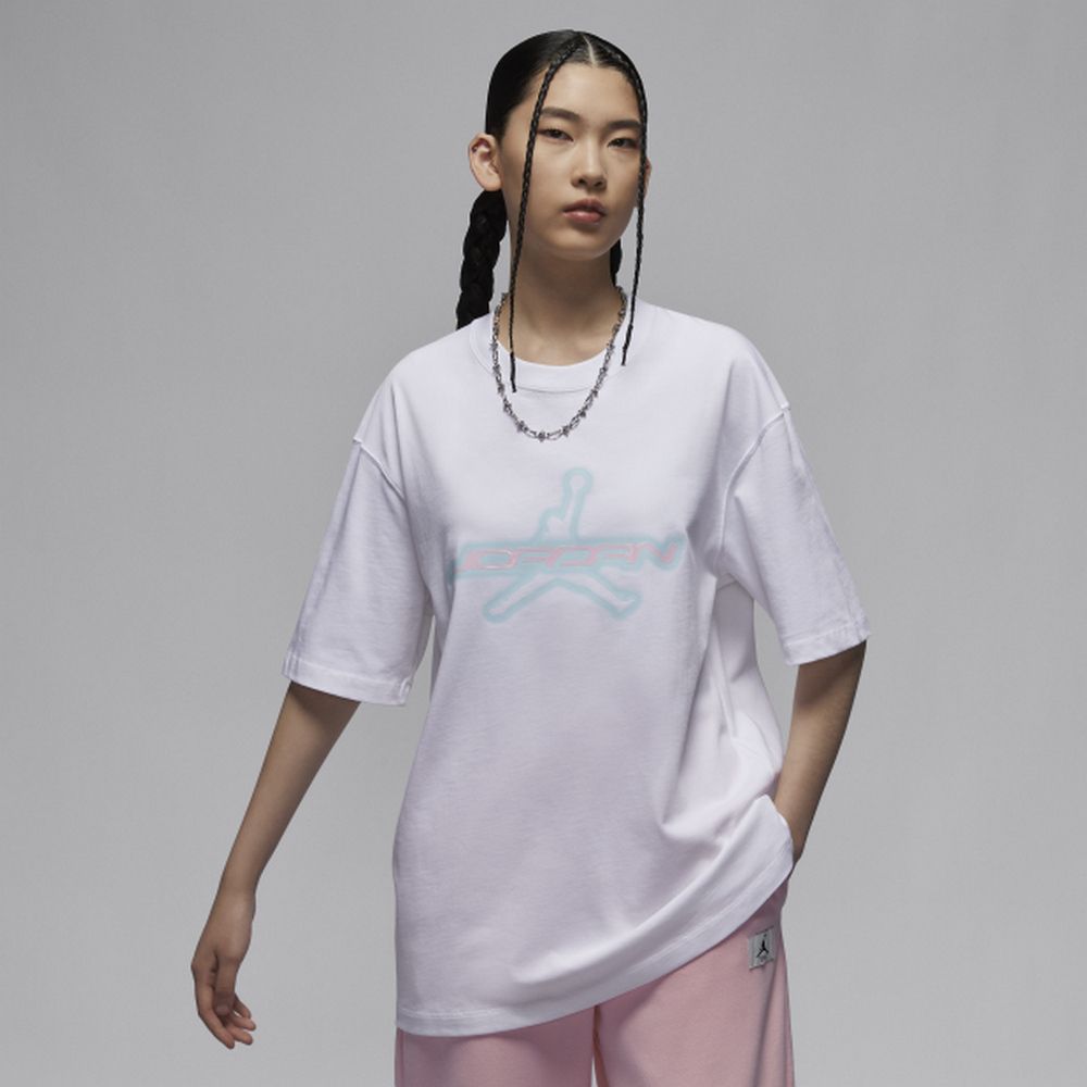 NIKE 耐吉 【NIKE】AS W J ESSEN SS TEE FF GCEL 女 短袖上衣 白色-HM4904100