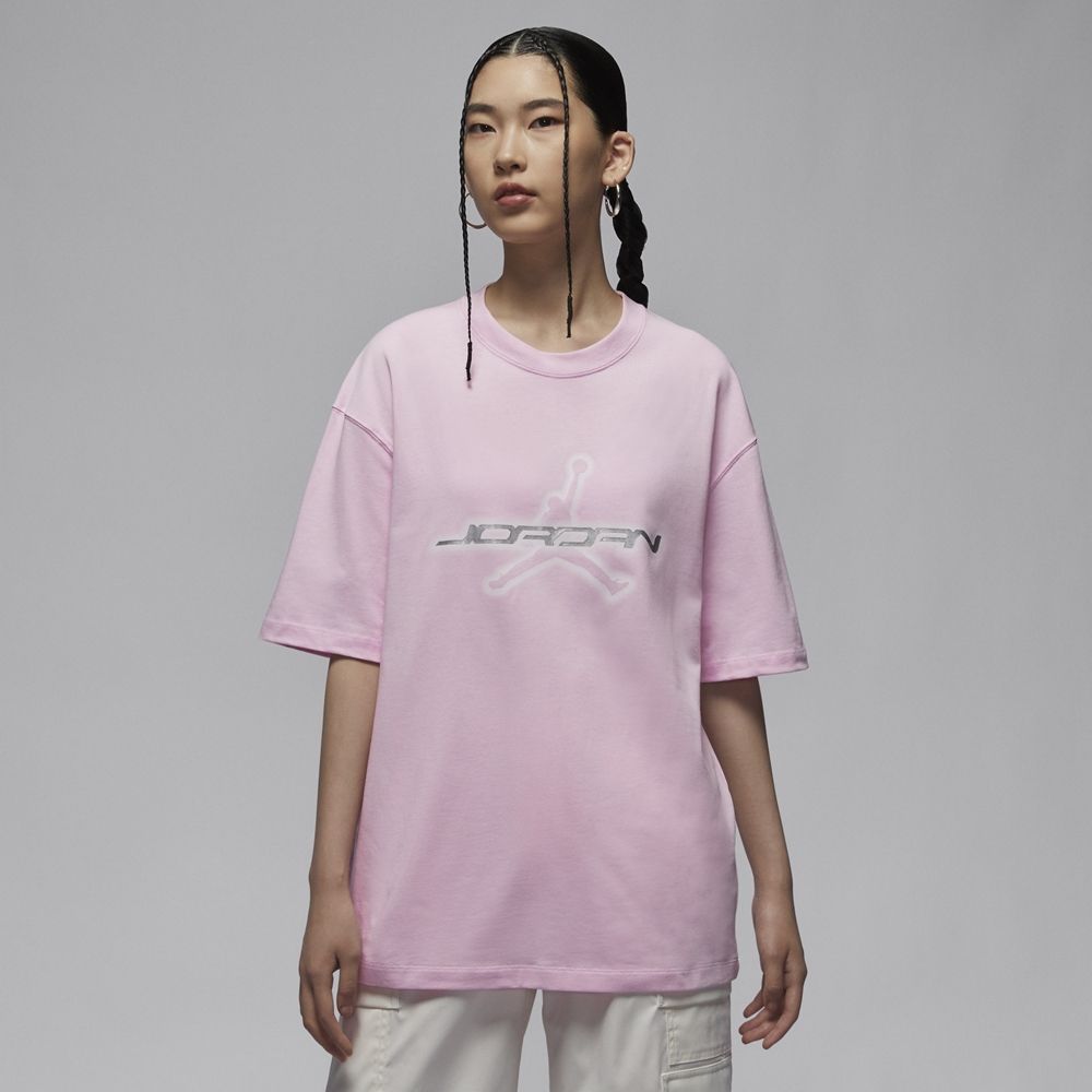 NIKE 耐吉 【NIKE】AS W J ESSEN SS TEE FF GCEL 女 短袖上衣 粉色-HM4904663