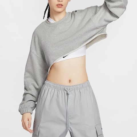 NIKE 耐吉 【NIKE】AS W NSW DANCE OS SHRUG 女 其他短上衣 灰色-FV7510063