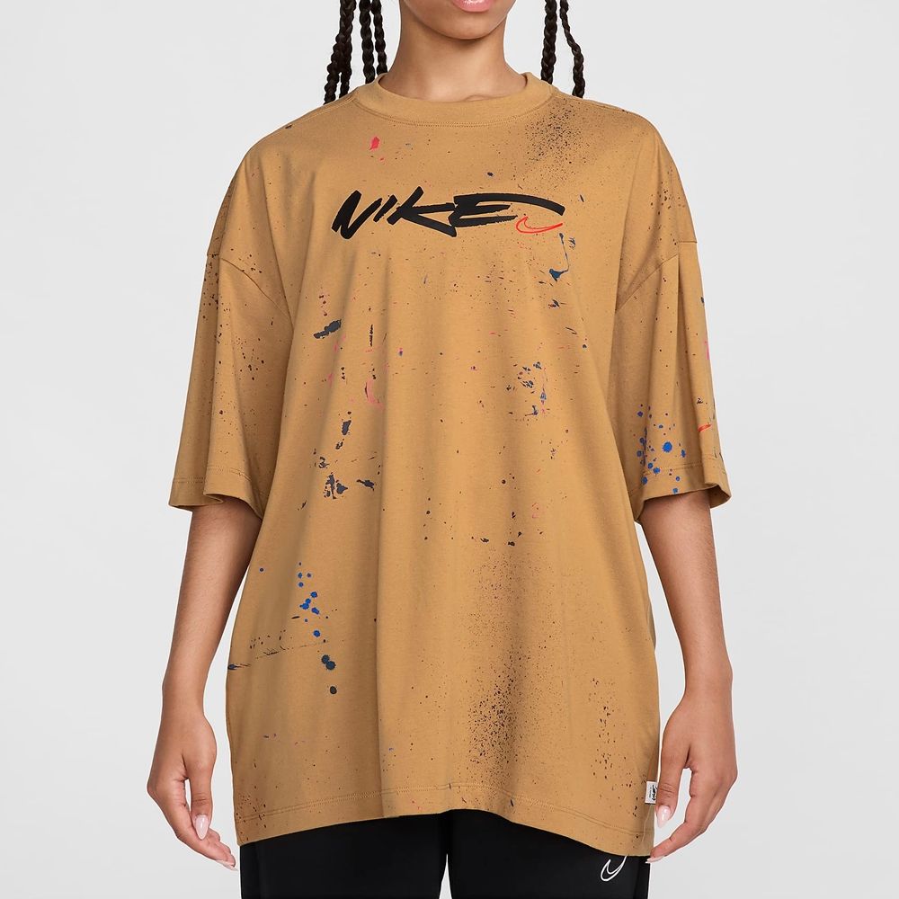 NIKE 耐吉 【NIKE】AS W NSW DANCE SS TEE BRK 女 短袖上衣 棕色-FZ0284224