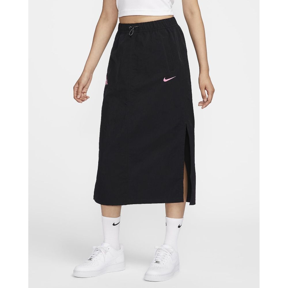 NIKE 耐吉 【NIKE】AS W NSW ESSNTL WVN SKIRT GCEL 女 短裙 黑色-HM4623010