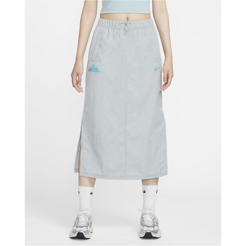 NIKE 耐吉 【NIKE】AS W NSW ESSNTL WVN SKIRT GCEL 女 短裙 灰色-HM4623046