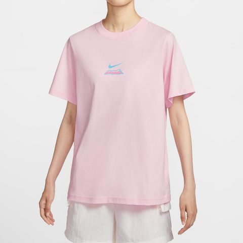 NIKE 耐吉 【NIKE】AS W NSW SS TEE ESSNTL GCEL 女 短袖上衣 粉色-HM4625663