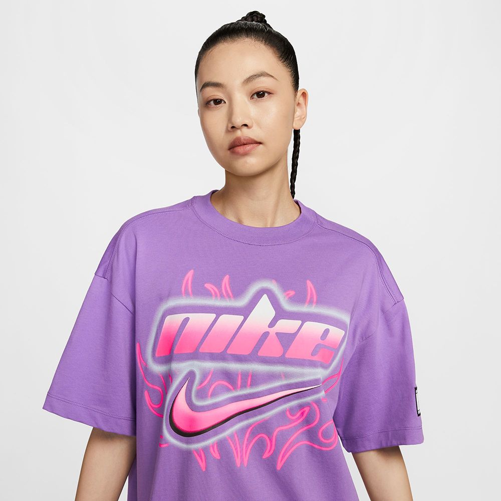 NIKE 耐吉 【NIKE】AS W NSW DANCE OS SS TEE 女 短袖上衣 紫色-FZ1147521