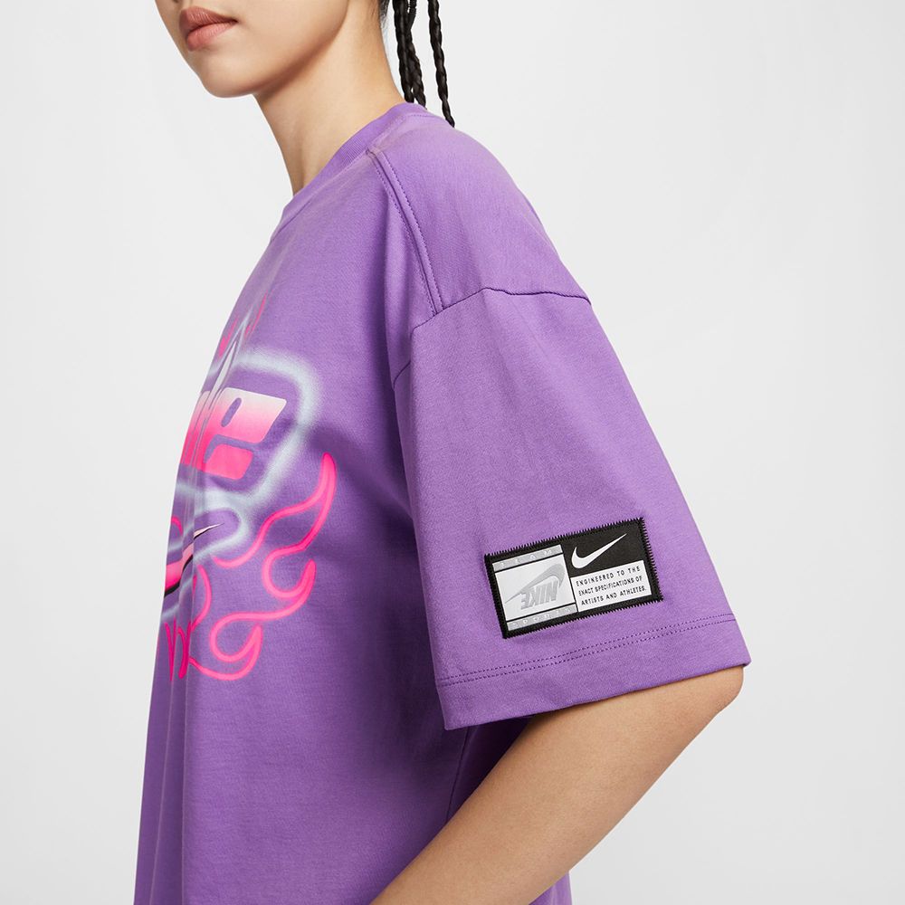 NIKE 耐吉 【NIKE】AS W NSW DANCE OS SS TEE 女 短袖上衣 紫色-FZ1147521