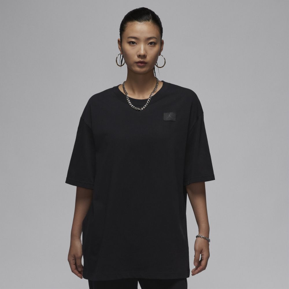 NIKE 耐吉 【NIKE】AS W J SS OS ESSEN TEE 24 女 短袖上衣 黑色-HM4373010