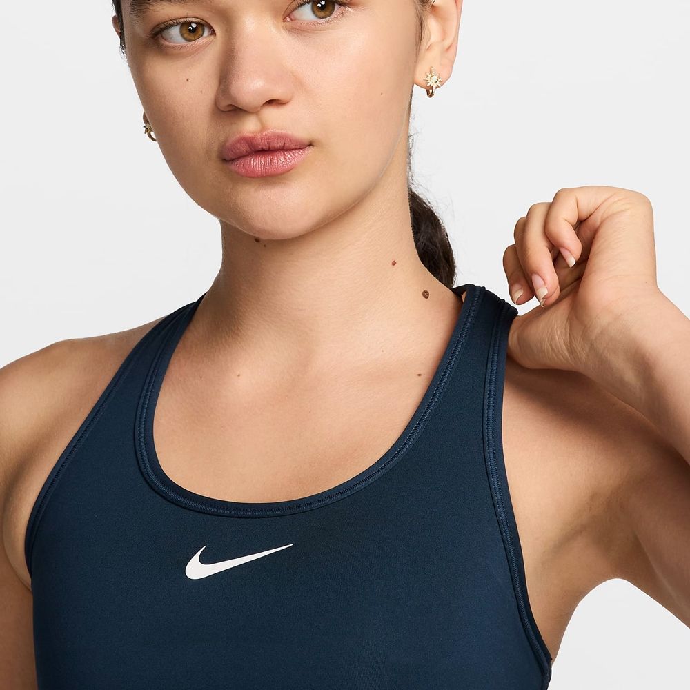 NIKE 耐吉 【NIKE】AS W NK SWSH MED SPT BRA 女 運動內衣 深藍色-DX6822478