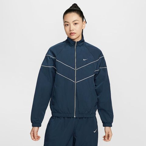 NIKE 耐吉 【NIKE】AS W NSW NK WR WVN UV FZ JKT 女 風衣外套 藍色-FV6305480