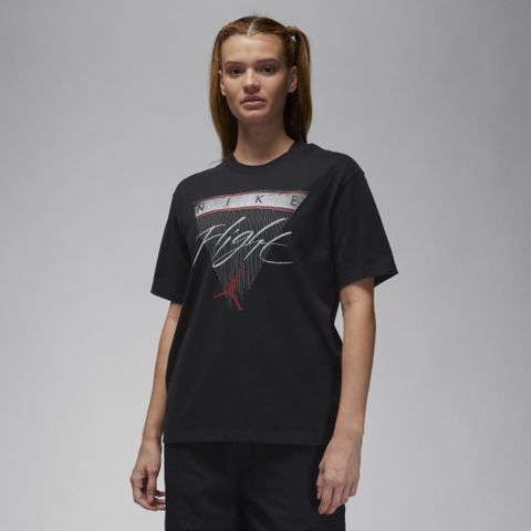 NIKE 耐吉 【NIKE】AS W J SS GF GFX FLT TEE 女 短袖上衣 黑色-FQ3241010