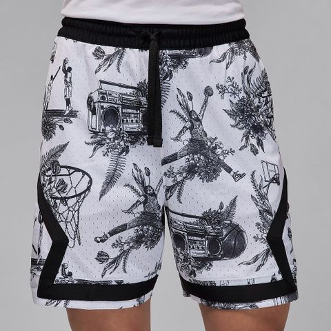 NIKE 耐吉 【NIKE】AS M J DF SPRT AOP DMND SHORT 男 短褲 白黑色-FV8615100